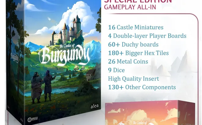 Awaken Realms Launches Crowdfunding for “Castles of Burgundy: Special Edition Reprint” on Gamefound